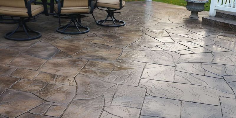 Stamped Concrete Patio - Joliet Concrete